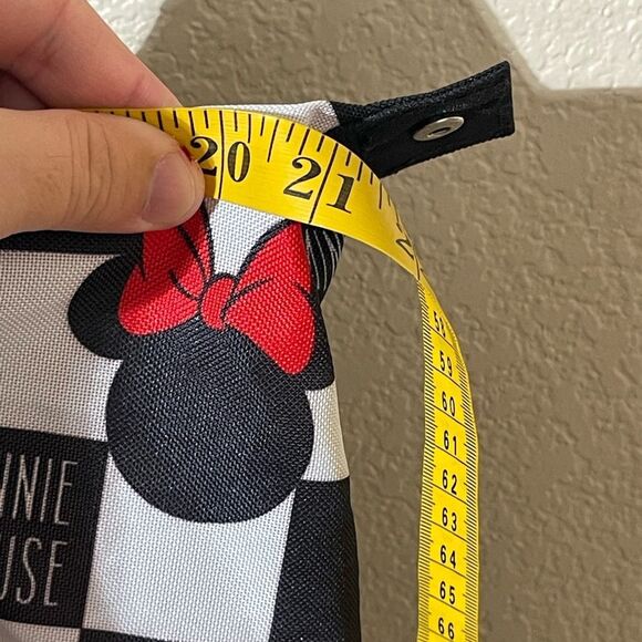Disney Minnie Mouse Checkered Tote - Black, White, and Red - Picture 9 of 9